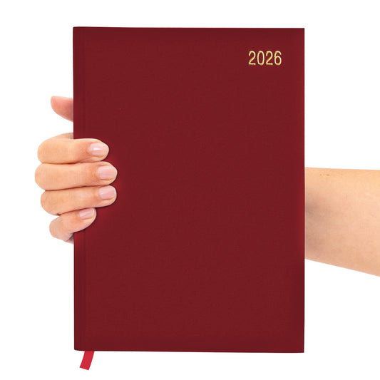 2026 Diary A5 Week To View Full Year Planner Desk Office Diaries Hardback