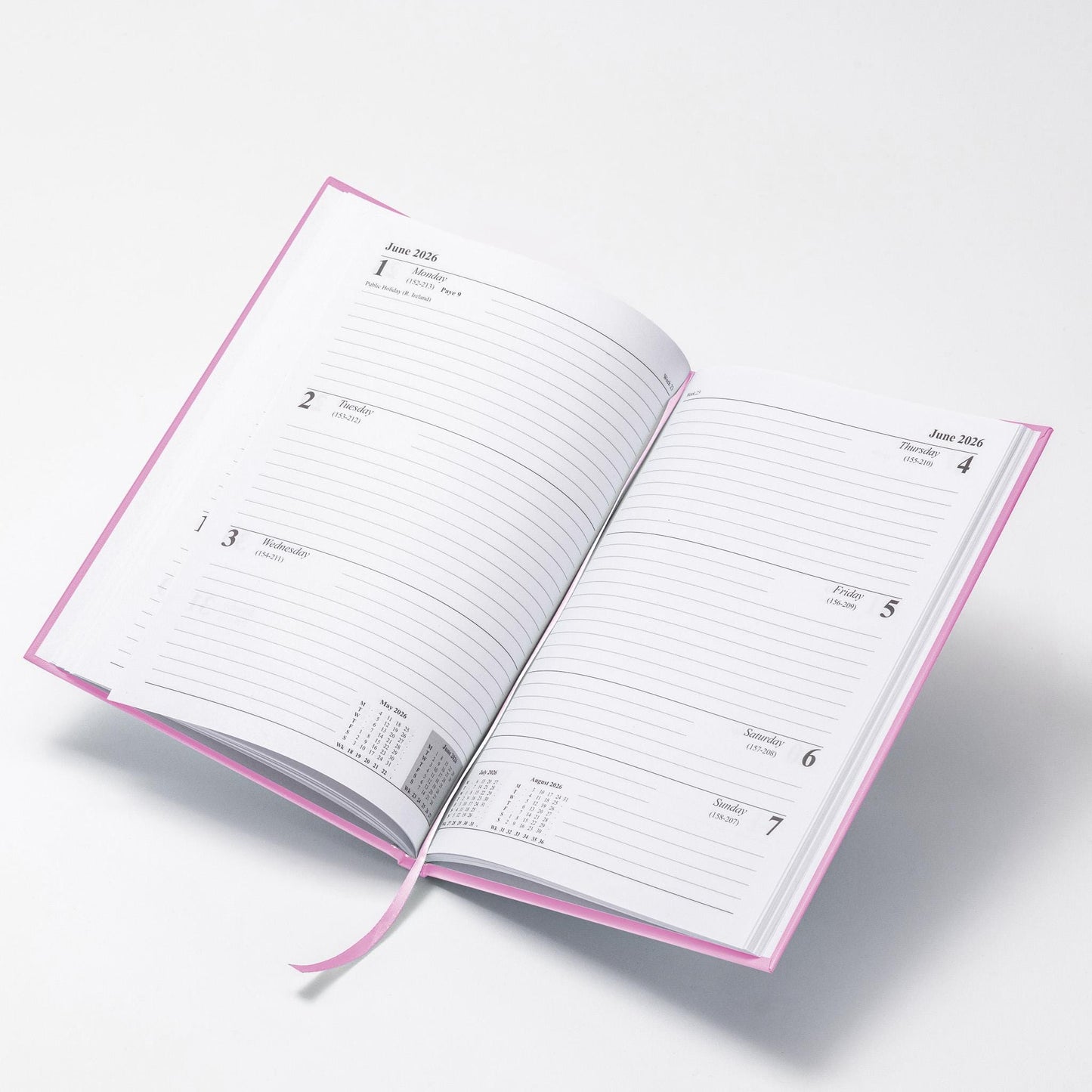 2026 Diary A5 Week To View Full Year Planner Desk Office Diaries Hardback