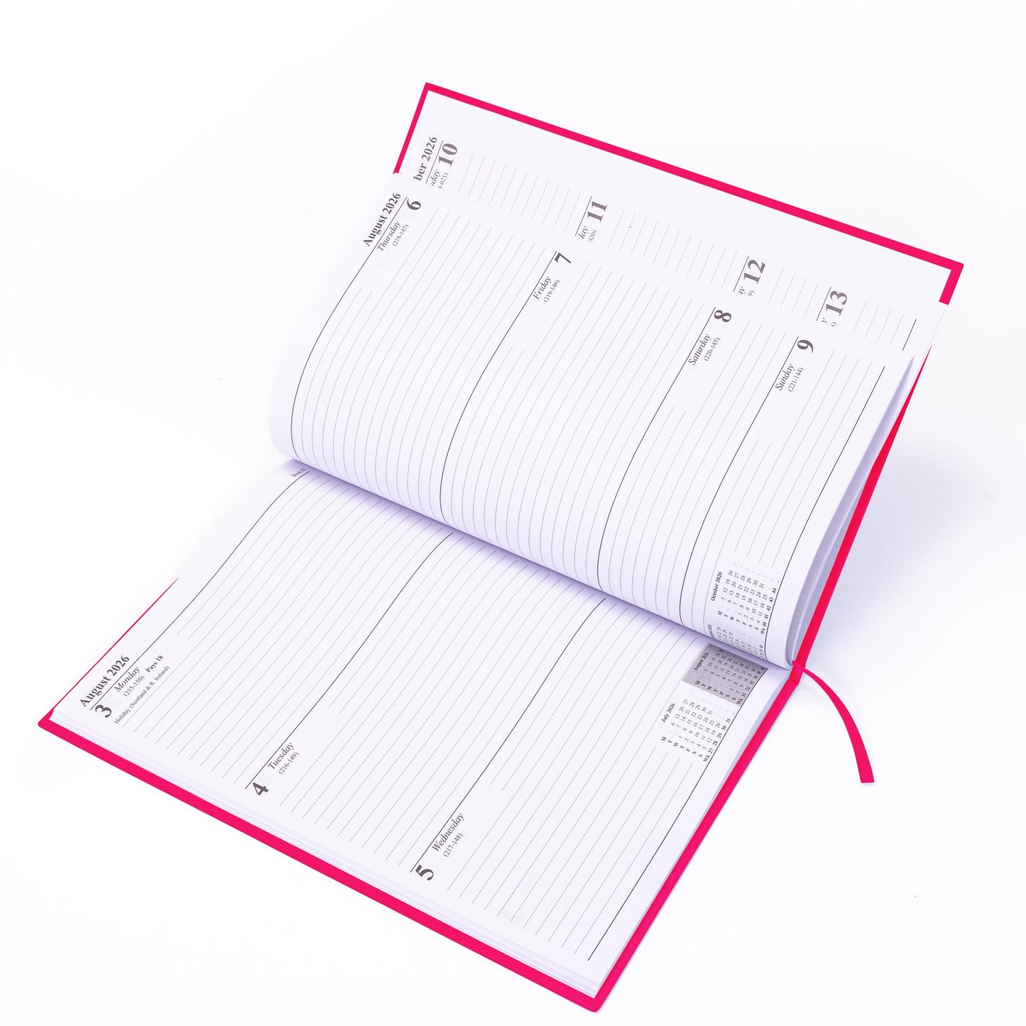 2026 Diary A5 Week To View Full Year Planner Desk Office Diaries Hardback