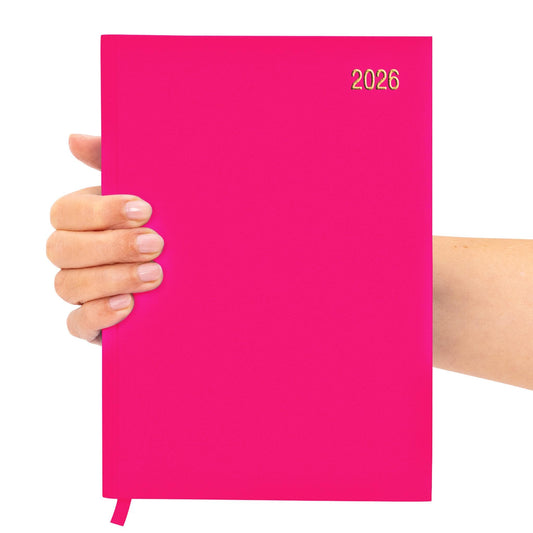2026 Diary A5 Week To View Full Year Planner Desk Office Diaries Hardback