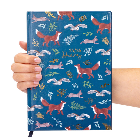 2025-2026 Academic A5 Week to view Diary School Office Mid Year Teacher Hardback