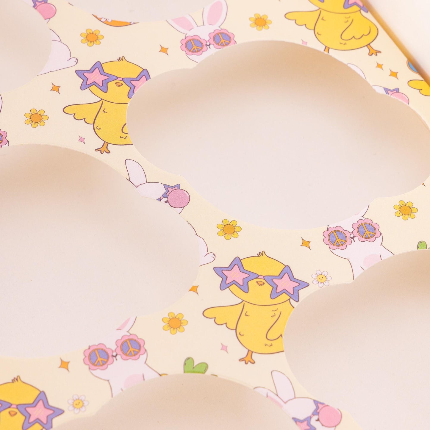 Easter Cupcake Boxes 4 Hole Muffin Treat Box With Window & Insert Multi Pack