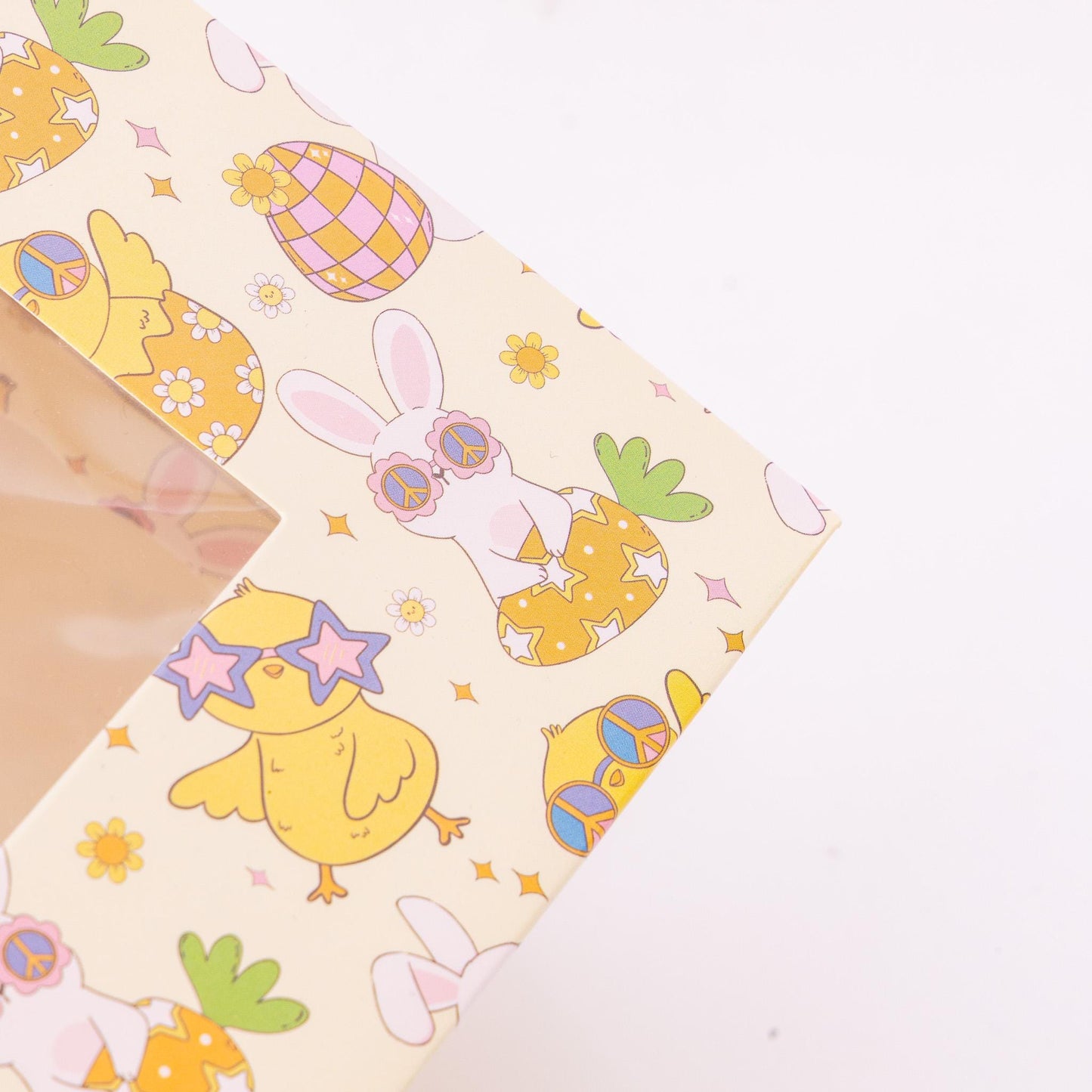 Easter Cupcake Boxes 4 Hole Muffin Treat Box With Window & Insert Multi Pack