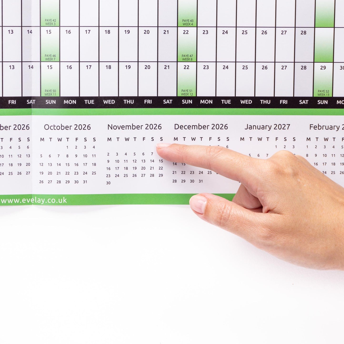 FISCAL 2025 - 2026 A1 Size Full Year Wall Planner Calendar Home Office Work A1