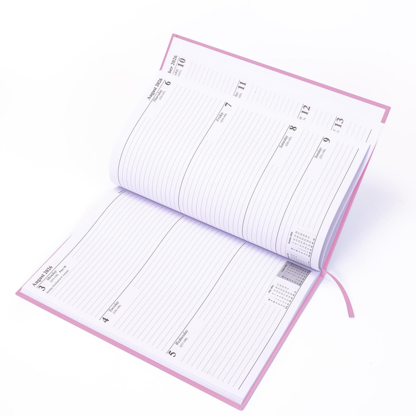 2026 Diary A5 Week To View Full Year Planner Desk Office Diaries Hardback
