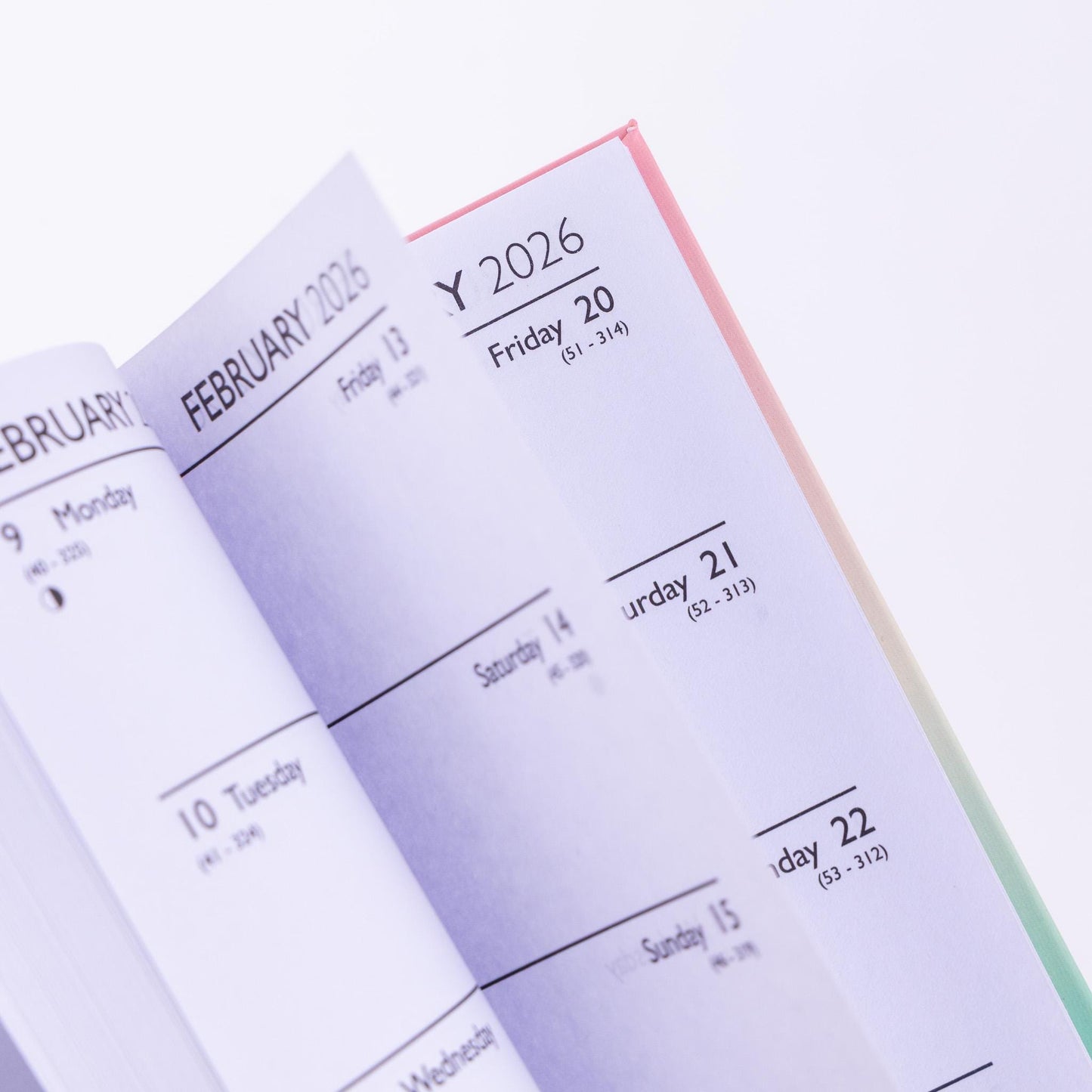 2025-2026 Academic Diary Week to View Slim Mid Year Hardback Fashion School