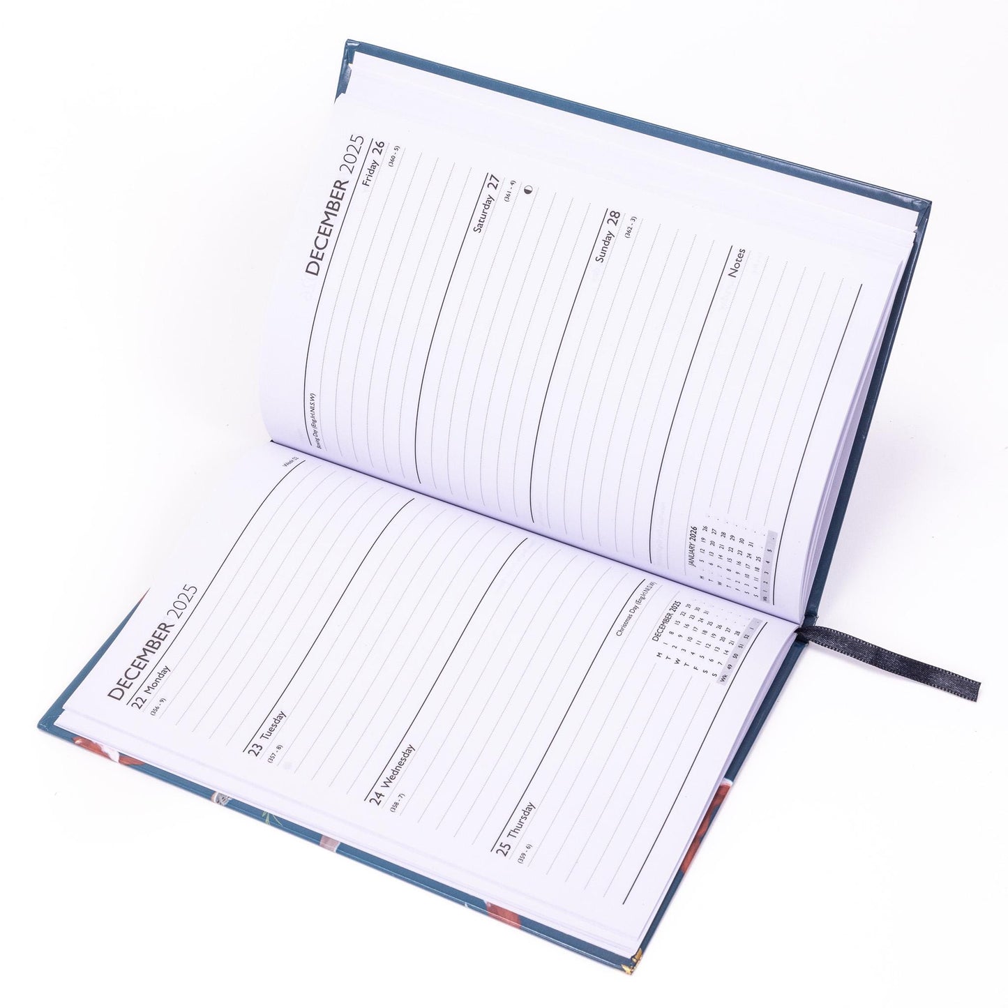 2025-2026 Academic A5 Week to view Diary School Office Mid Year Teacher Hardback
