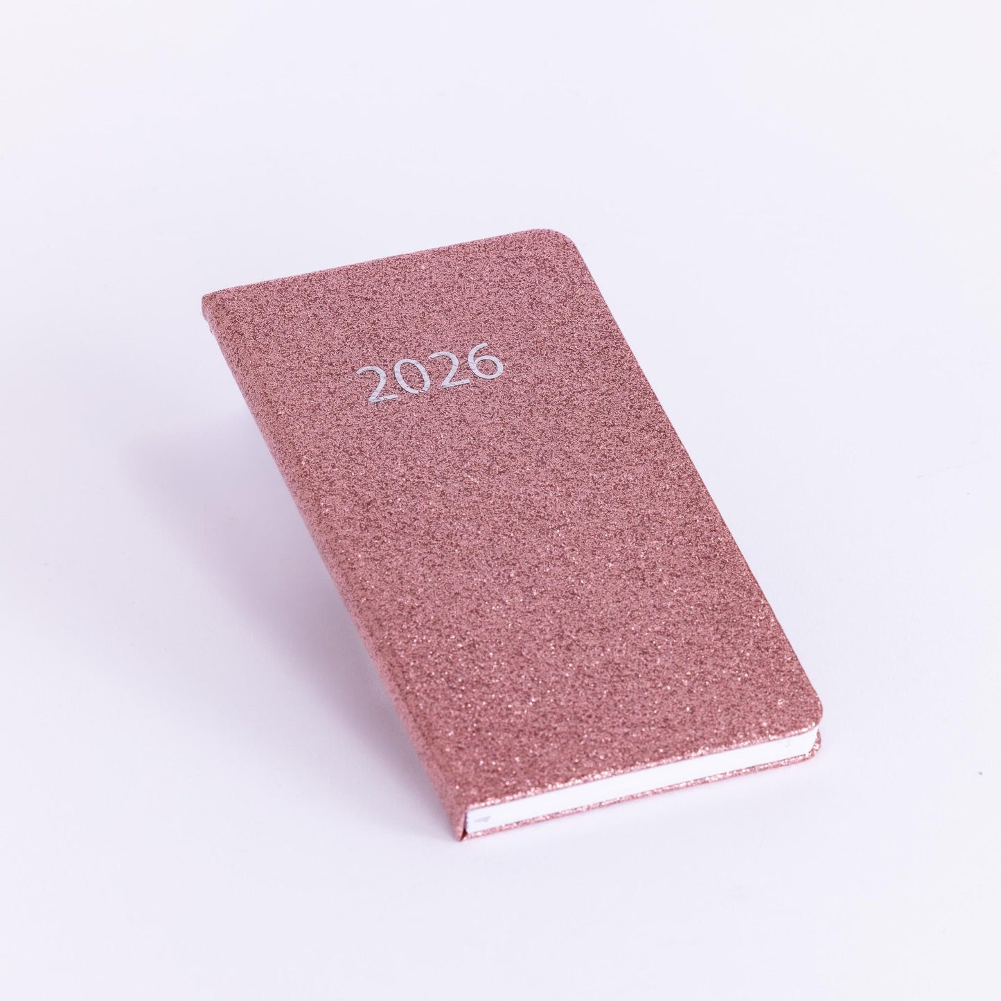 2026 Diary Slim Glitter Week to View Diaries Full Year Journal Calendar Planner rose