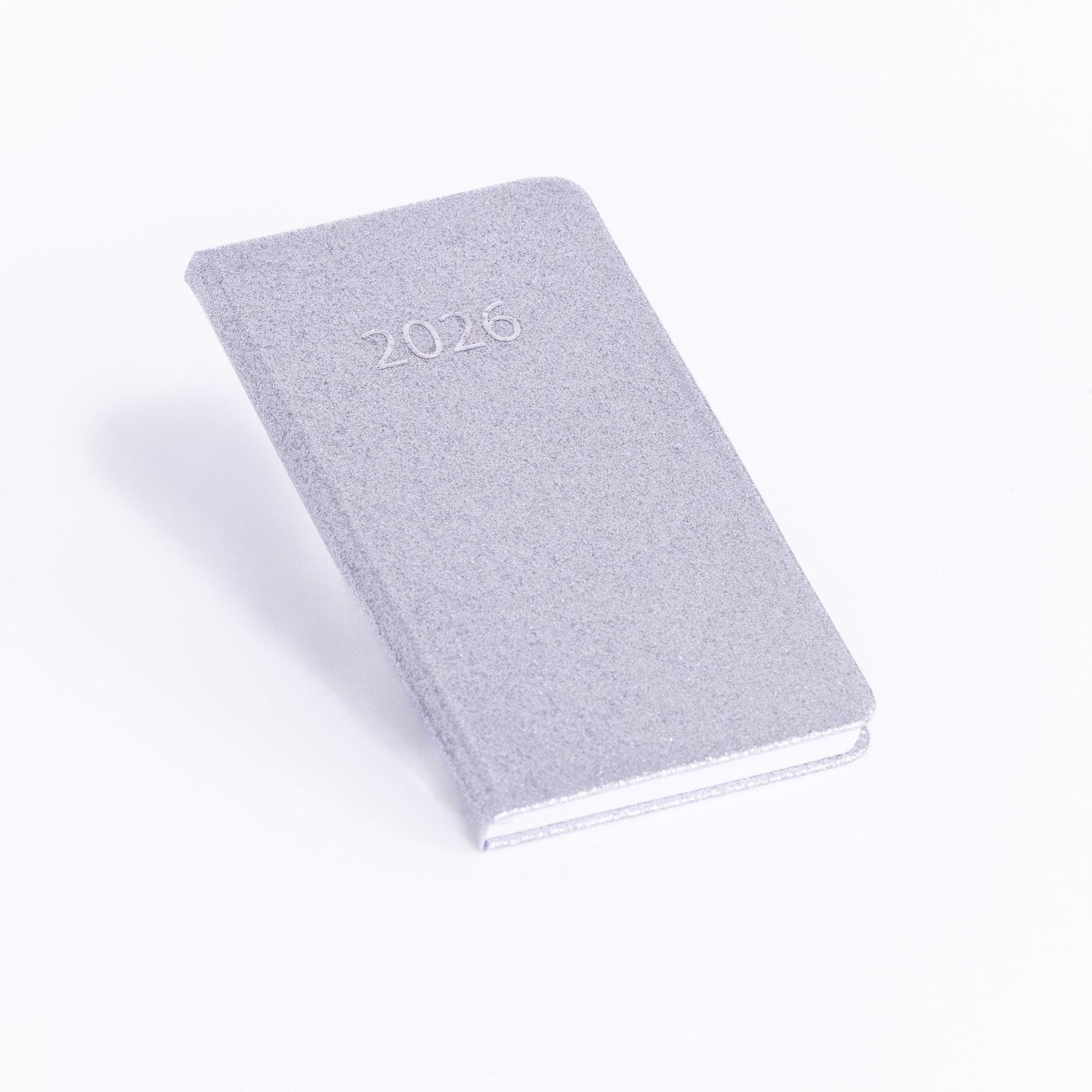 2026 Diary Slim Glitter Week to View Diaries Full Year Journal Calendar Planner silver