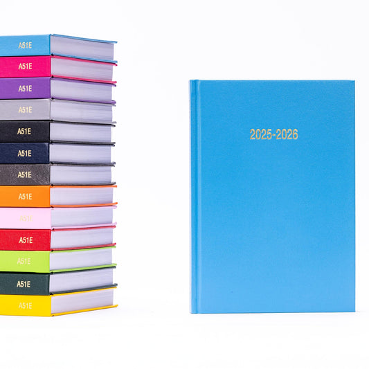 2025-2026 Academic Diary A5  Day to Page Week to view School Year Hardback