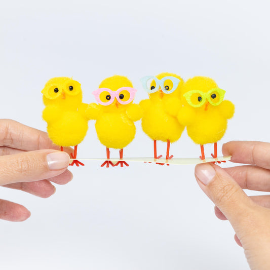Easter Animal Craft Set: Chicks, Lambs, Bunnies, Piglets - 16 Piece