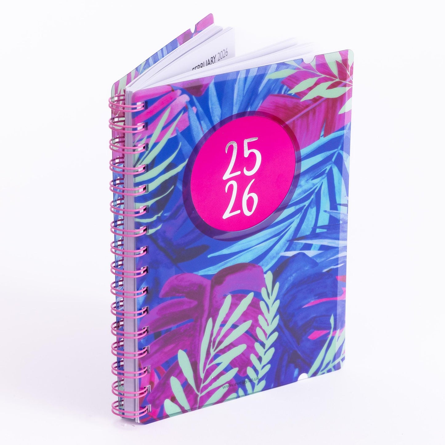 2025-2026 Academic A5 Page A Day Diary Spiral School Mid Year Teacher Softcover