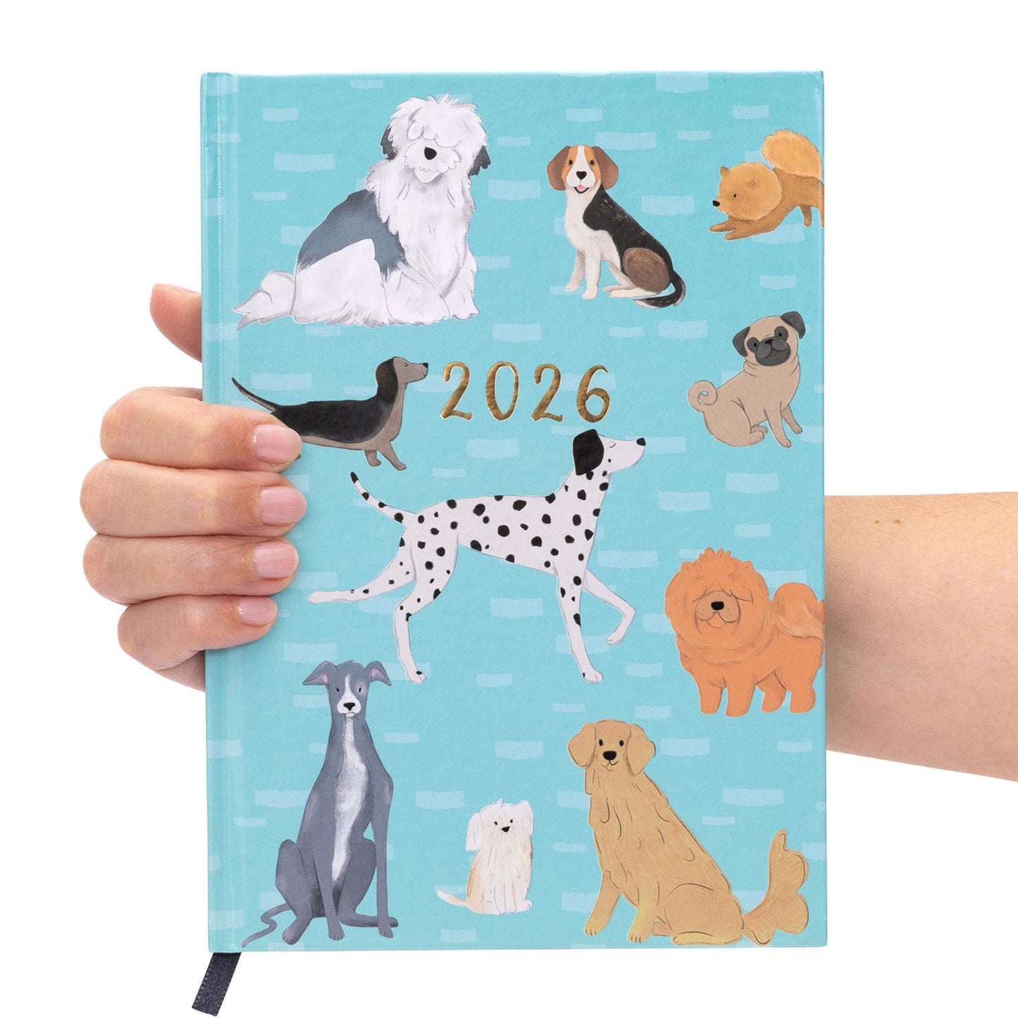 2026 A5 Diary: Week to View Planner with Dog Cover
