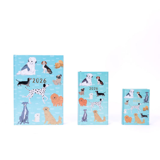 2026 A5 Diary: Week to View Planner with Dog Cover