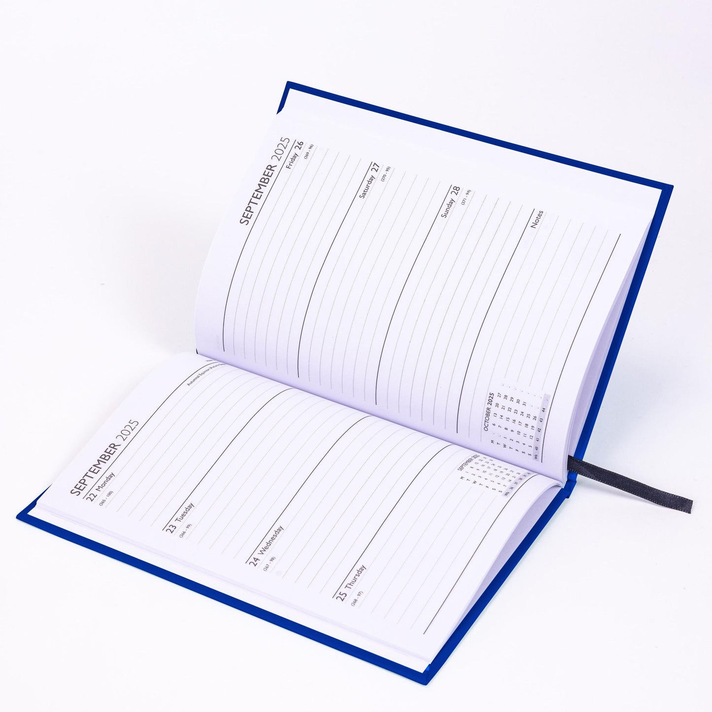2025-2026 Academic A5 Week to view Diary School Office Year Hardback Navy