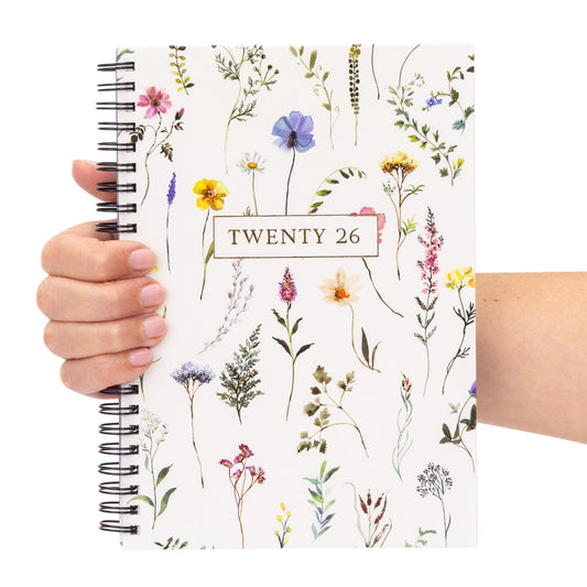 2026 A5 Week To View Diary Full Year Planner Desk Organiser Spiral Hardback Book