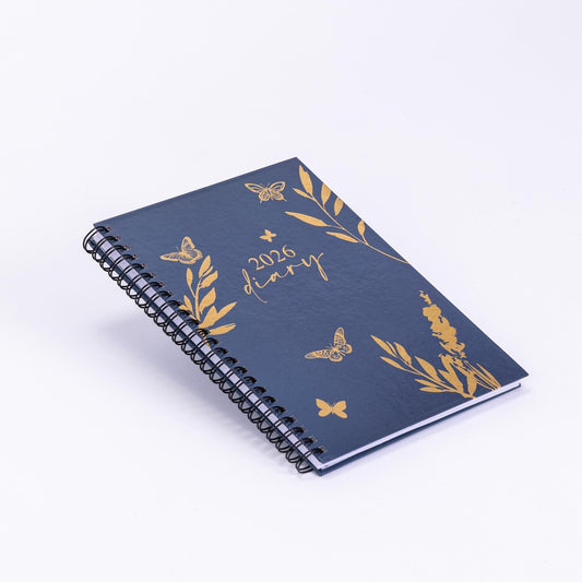 2026 A5 Week To View Diary Full Year Planner Desk Organiser Spiral Hardback Book