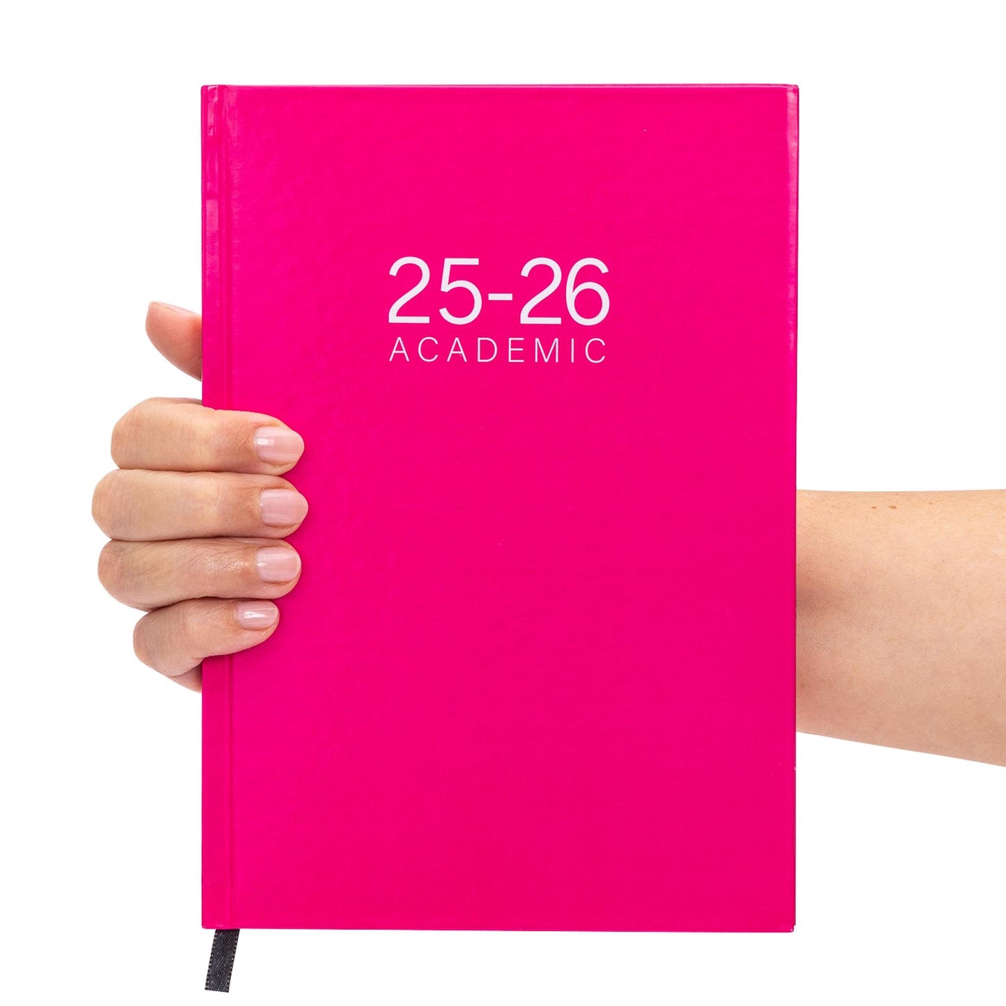 2025 2026 Academic A5 Week to view Diary School Office Year Hardback Cerise