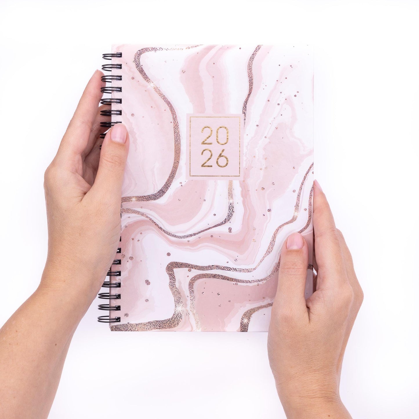 2026 A5 Week To View Diary Full Year Planner Desk Organiser Spiral Hardback Book