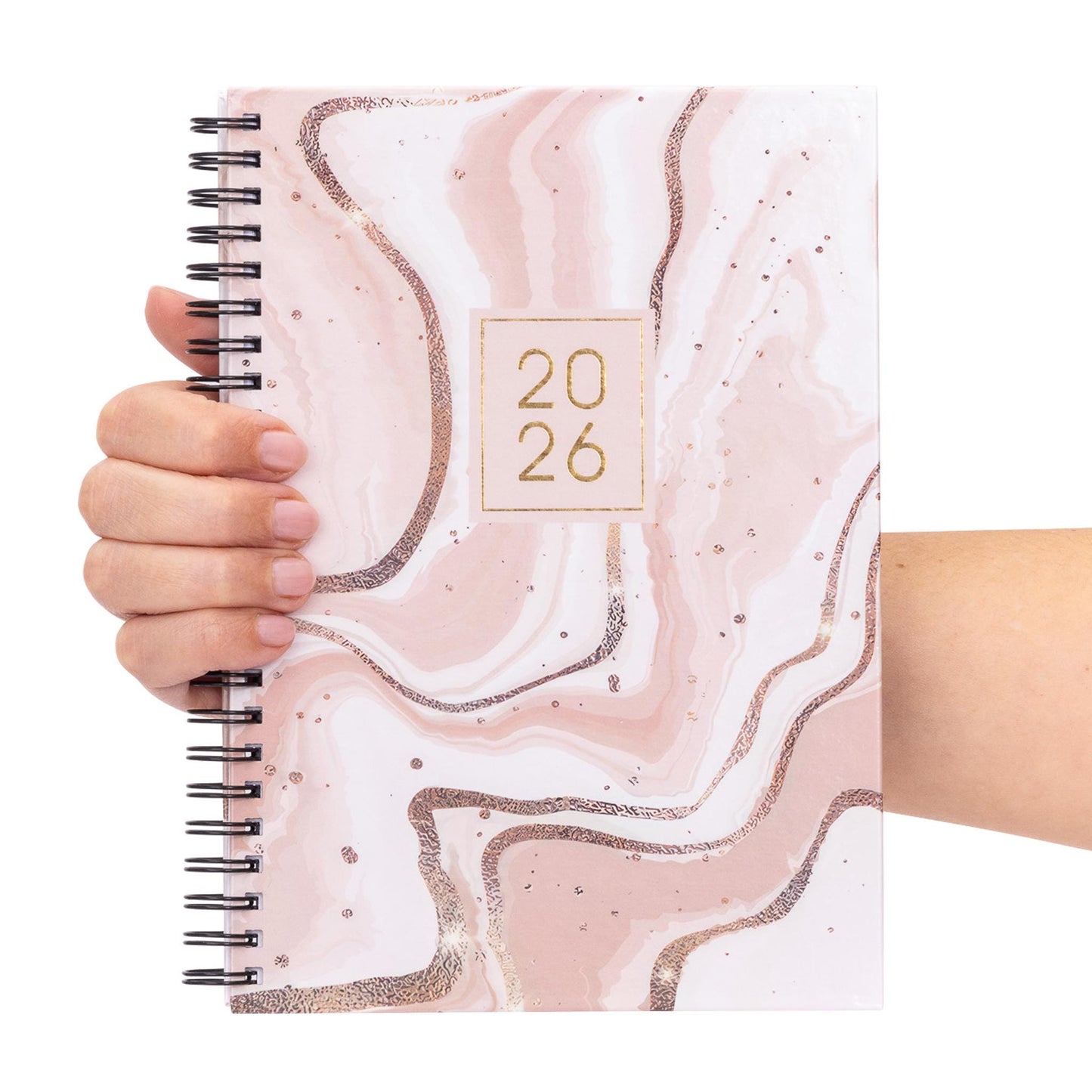 2026 A5 Week To View Diary Full Year Planner Desk Organiser Spiral Hardback Book