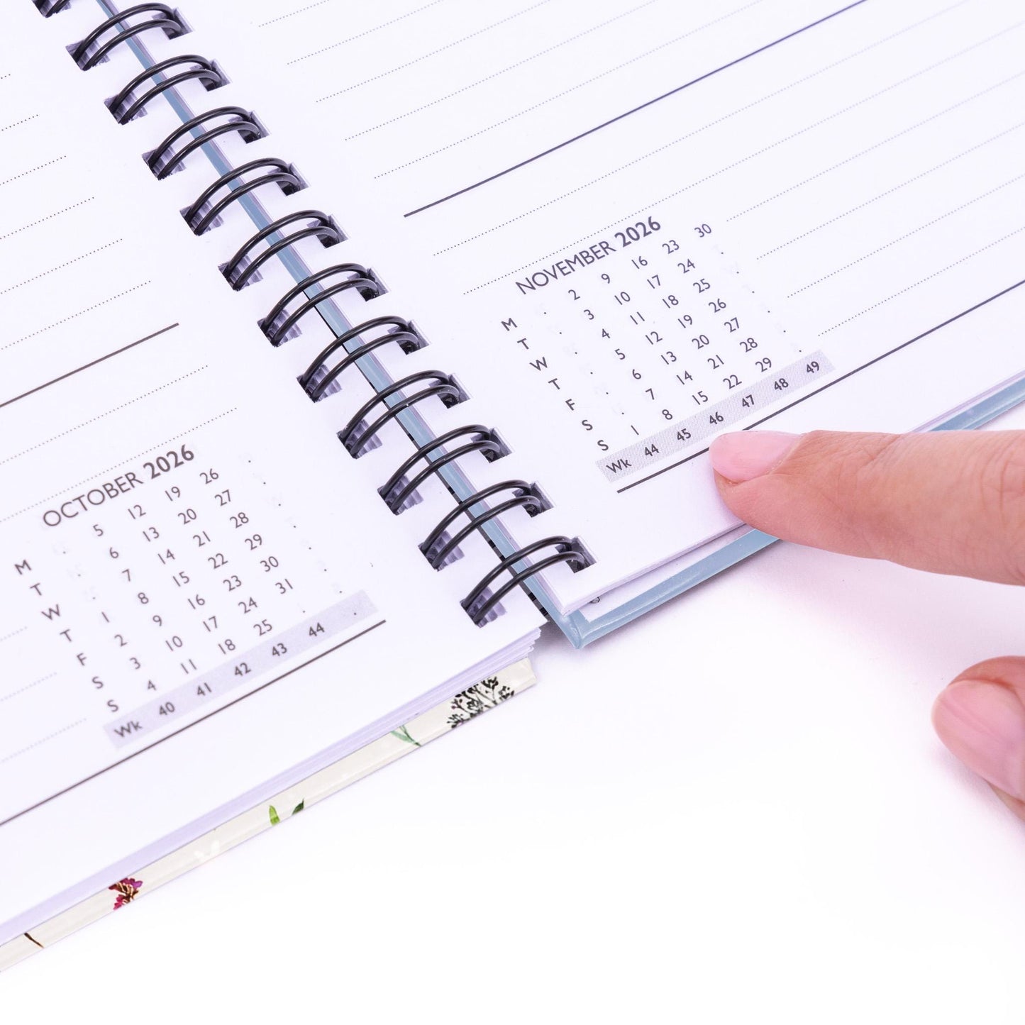 2026 A5 Week To View Diary Full Year Planner Desk Organiser Spiral Hardback Book