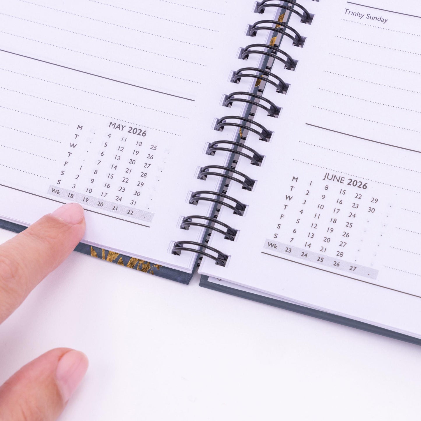 2026 A5 Week To View Diary Full Year Planner Desk Organiser Spiral Hardback Book