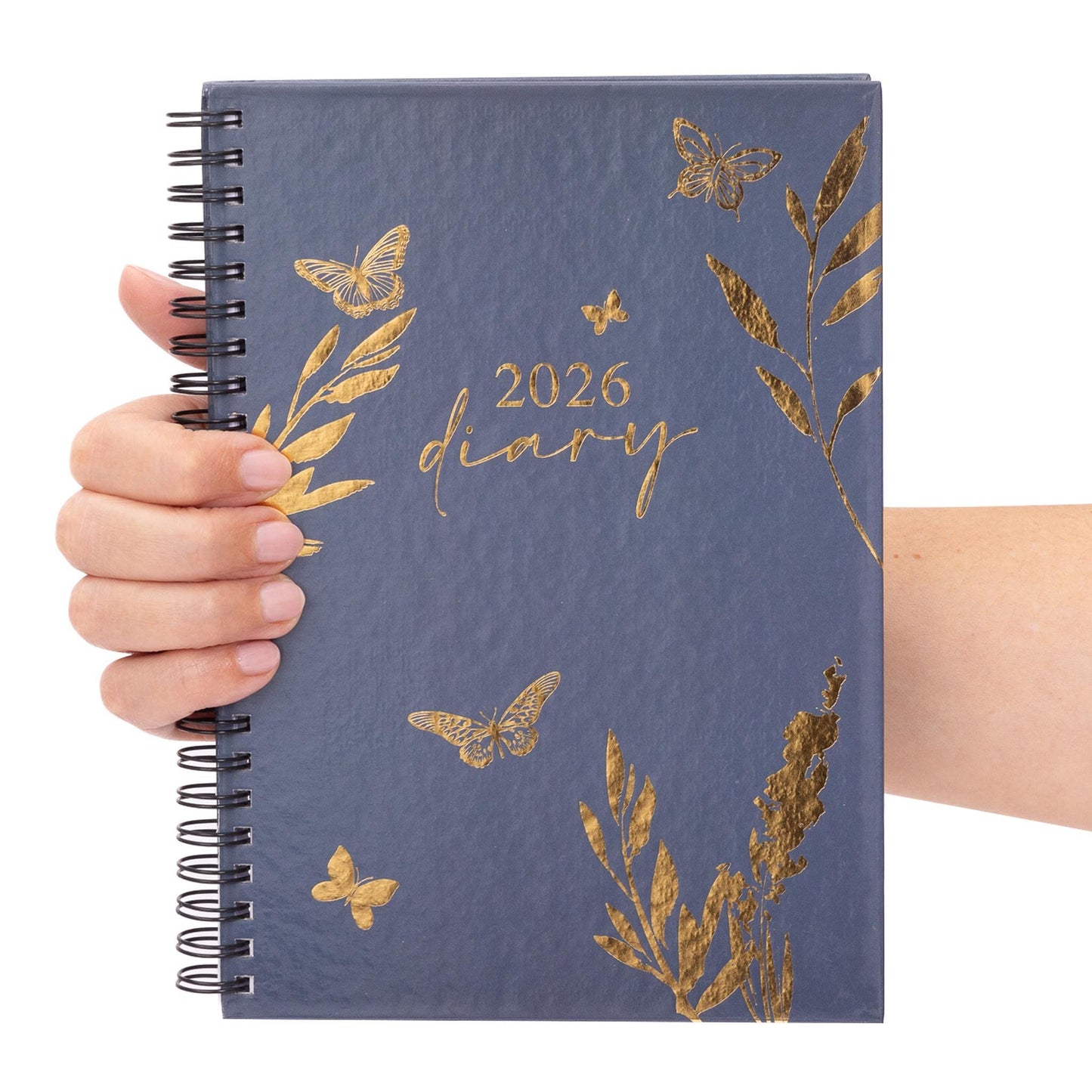 2026 A5 Week To View Diary Full Year Planner Desk Organiser Spiral Hardback Book