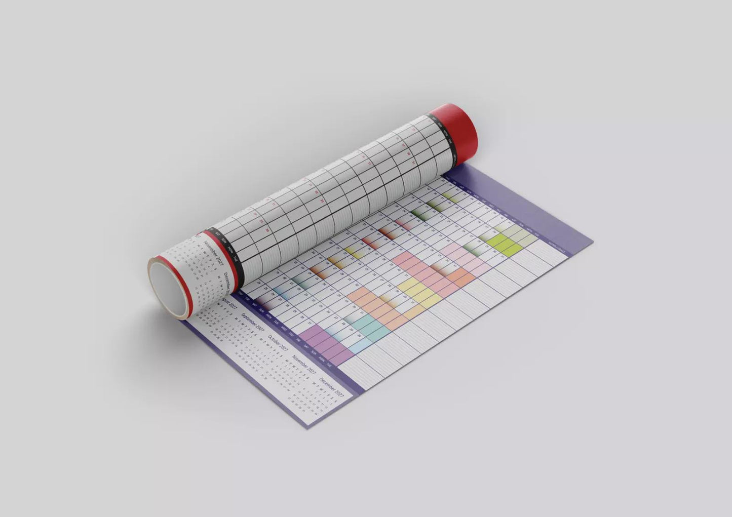 Giant A0 Rainbow Wall Planner 2026: Home Office Calendar