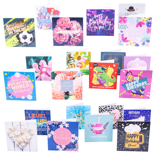Mixed Birthday Cards: 24 Unique Designs