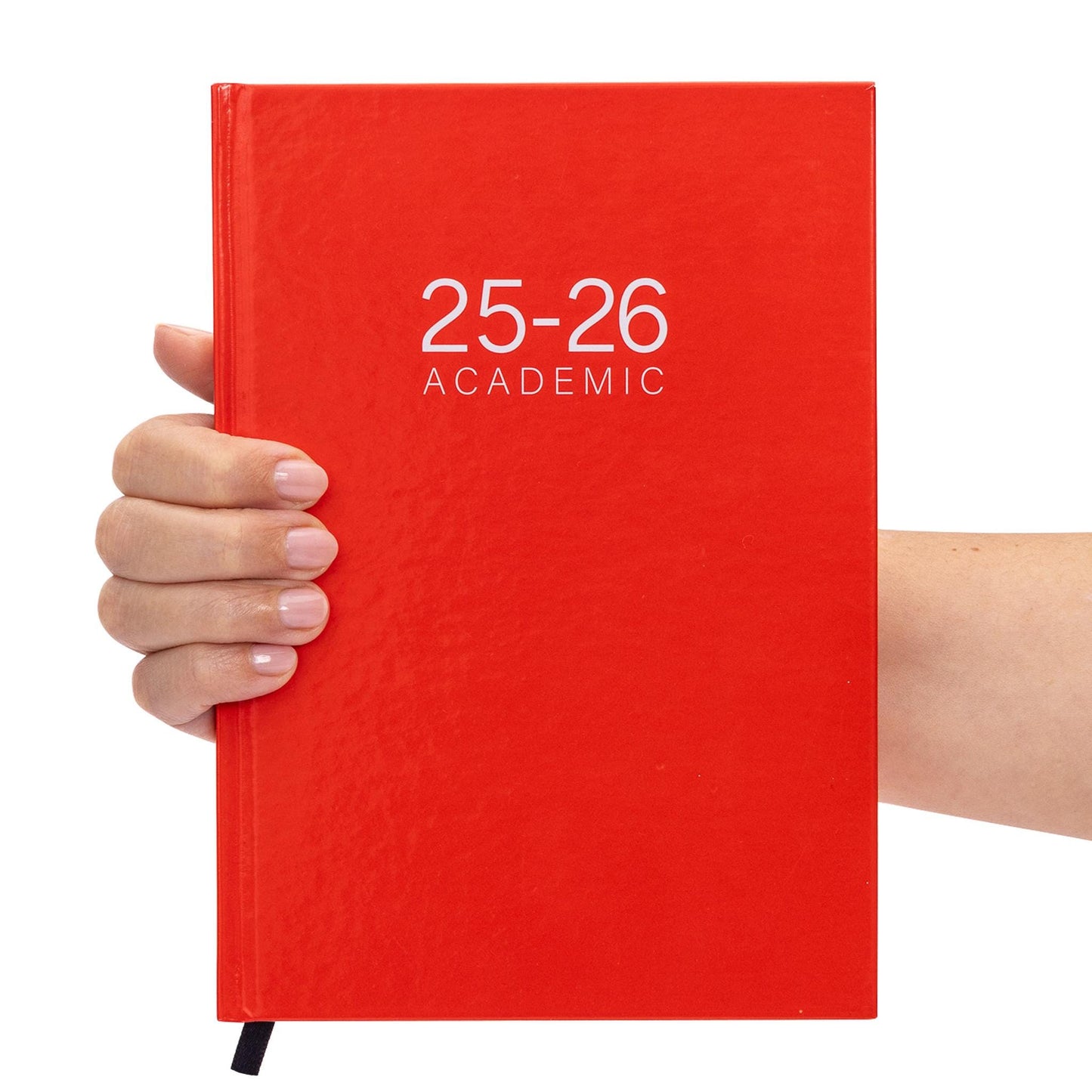 2025 2026 Academic A5 Week to view Diary School Office Year Hardback Cerise