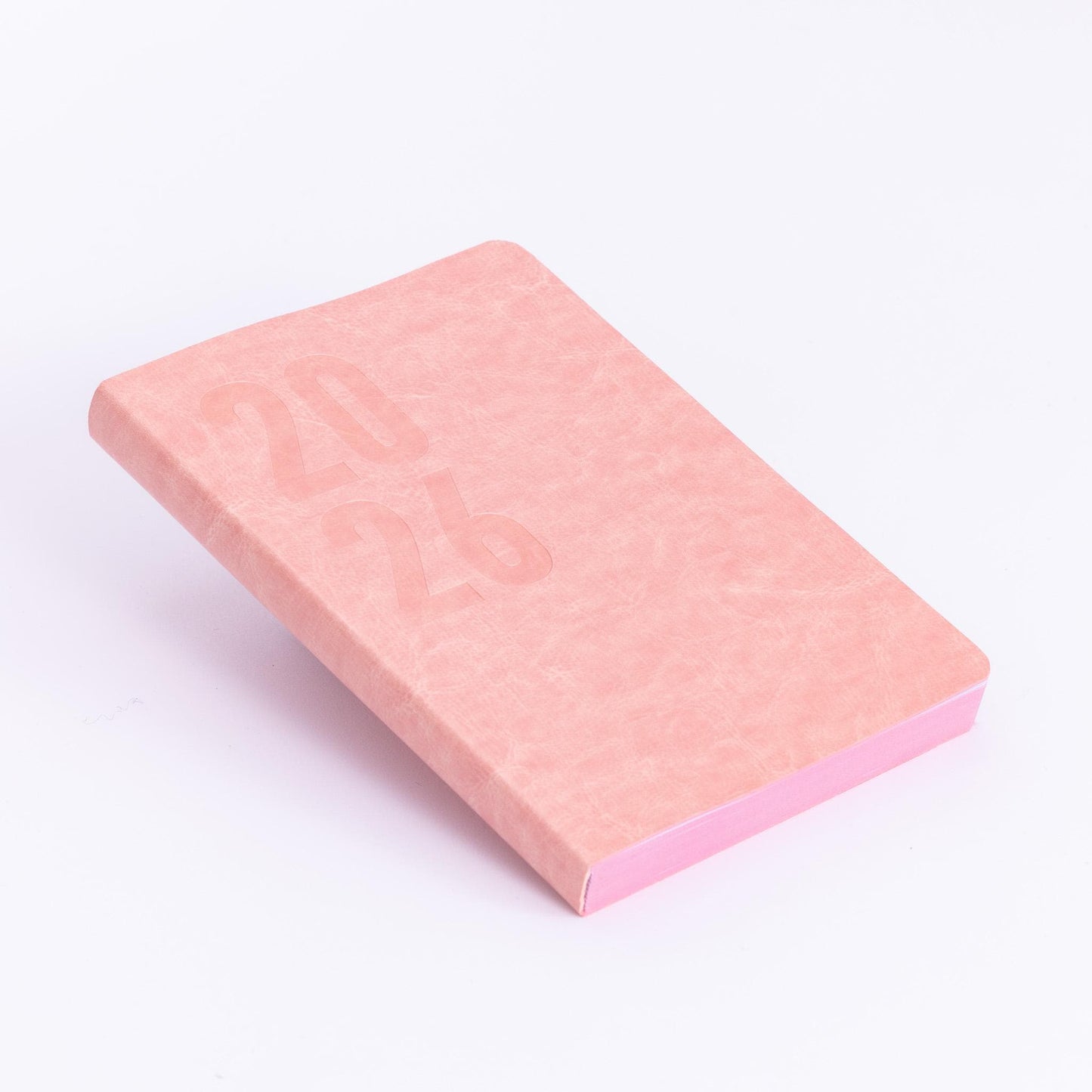 2026 A5 Daily Planner: Soft Pink Cover, Printed Edges