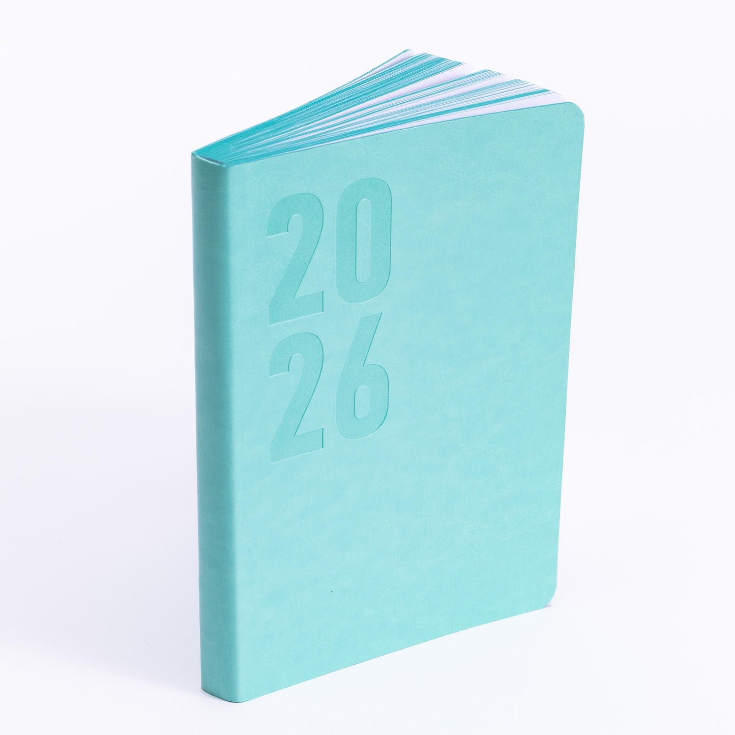 2026 A5 Daily Planner: Teal Softcover Diary with Printed Edges
