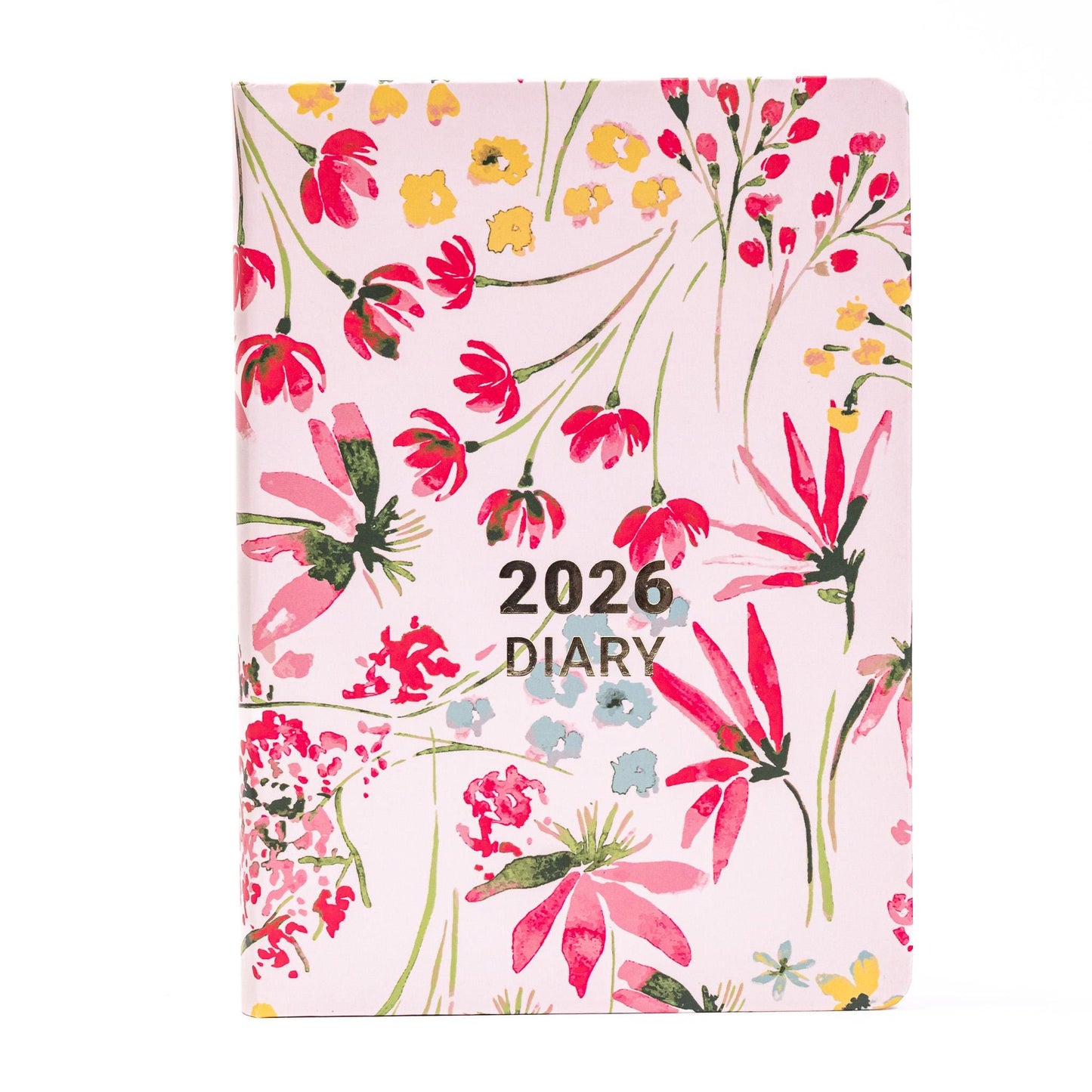 2026 Diary A5 Day to Page Full Year Planner Desk Hardback Luxury Printed Edges