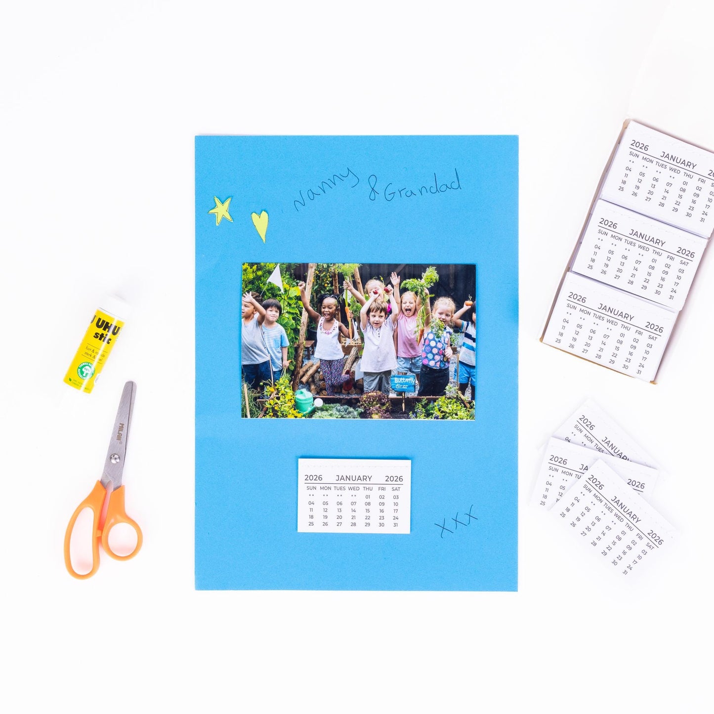 2025 Mini Calendar Tabs: Tear-Off Month View (75mm x 46mm)