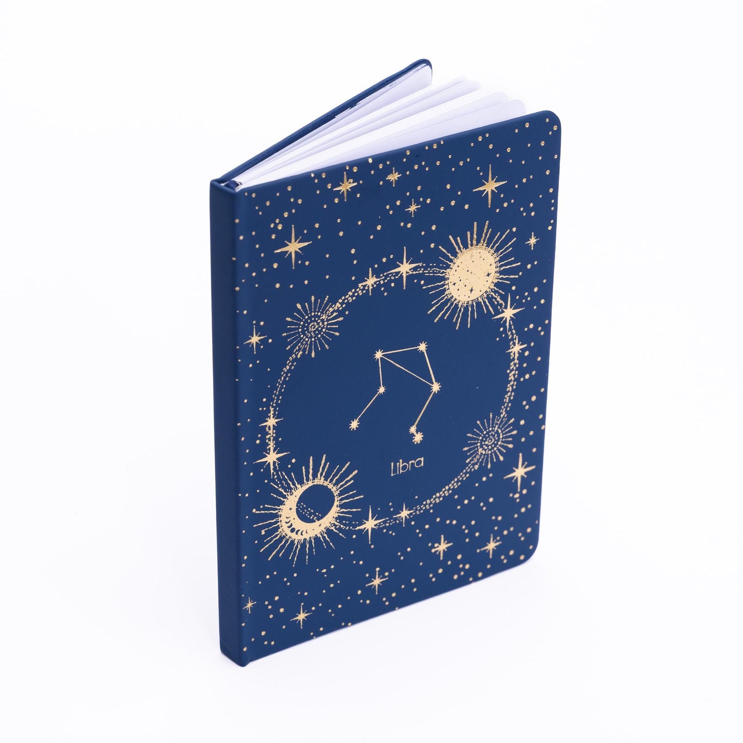 Libra Zodiac Notebook: A5 Gold Foil Journal, Lined Pages
