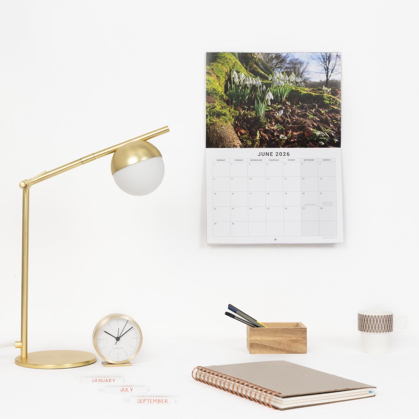 2026 World Wonders Calendar Wall Monthly Planner Family Home Organiser
