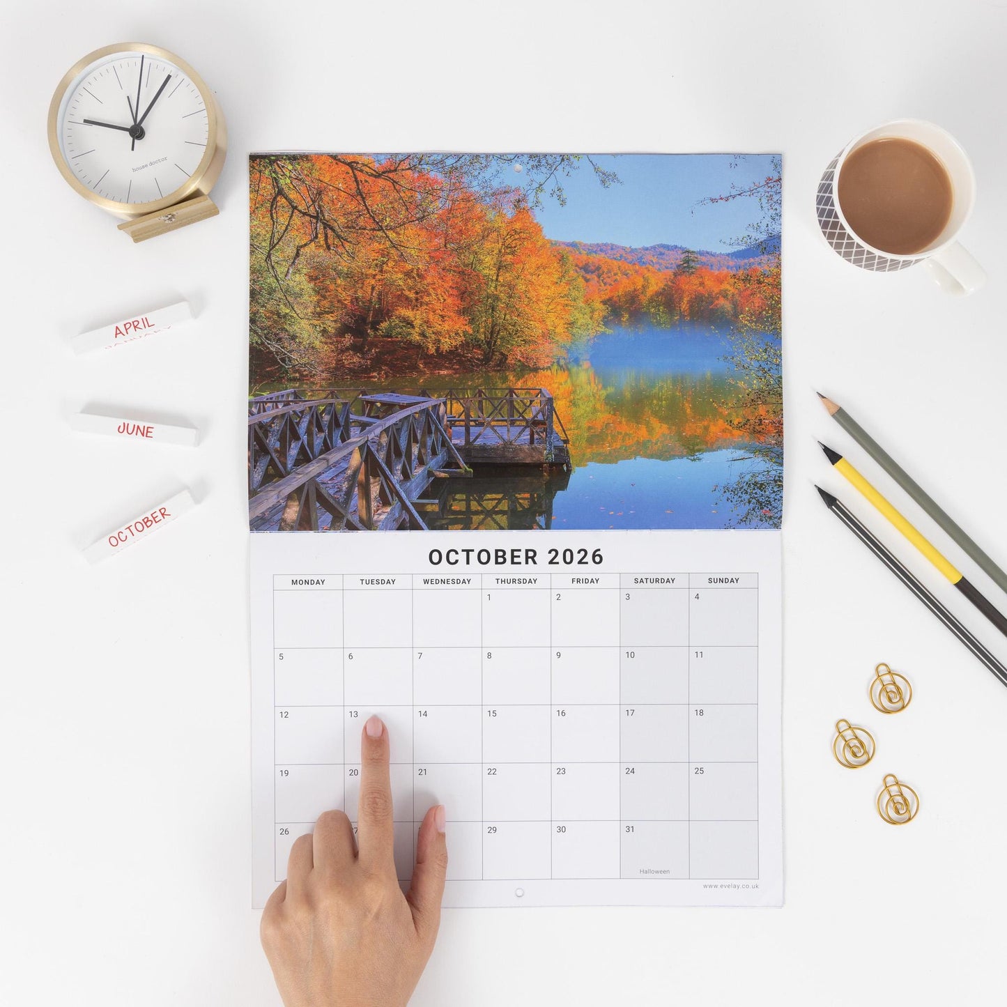 2026 World Wonders Calendar Wall Monthly Planner Family Home Organiser