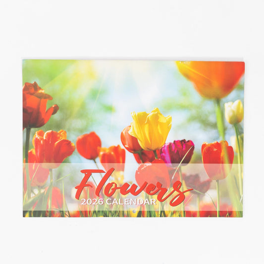 2026 A4 Calendar Flowers Wall Monthly Planner Family Home Organiser 12 Months
