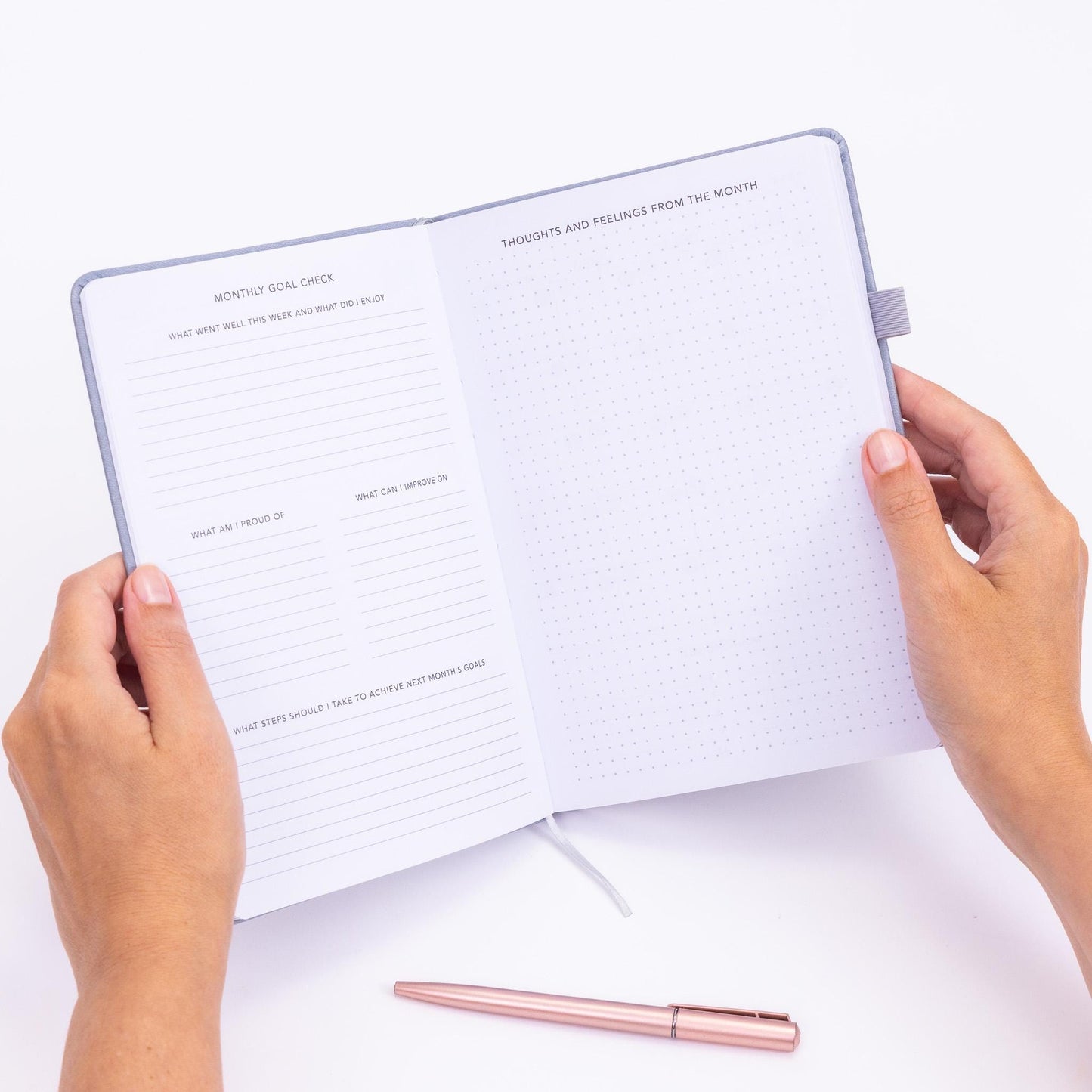 Gratitude Journal Notepad Daily Mindfulness A5 Hardback Notebook Quote Diary