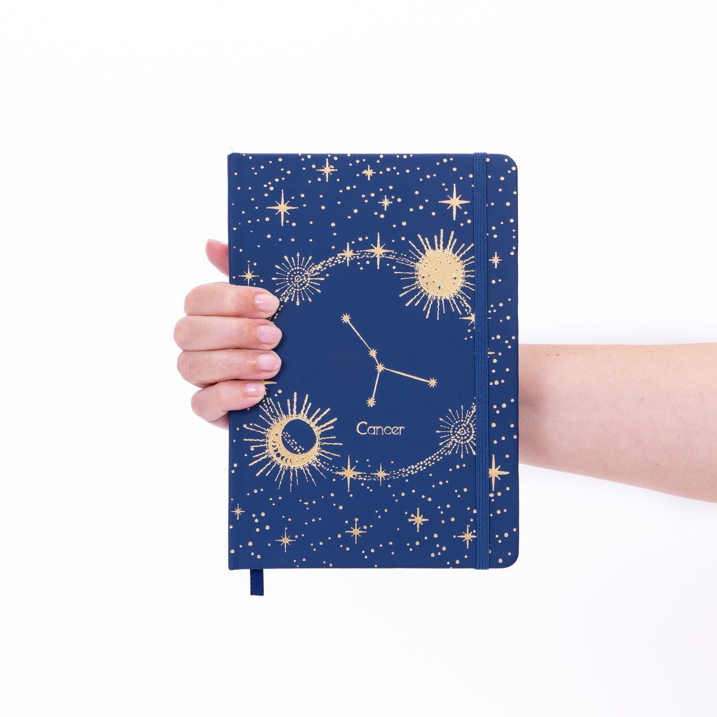 Zodiac Sign Notebook: A5 Lined Journal with Gold Foil Cover