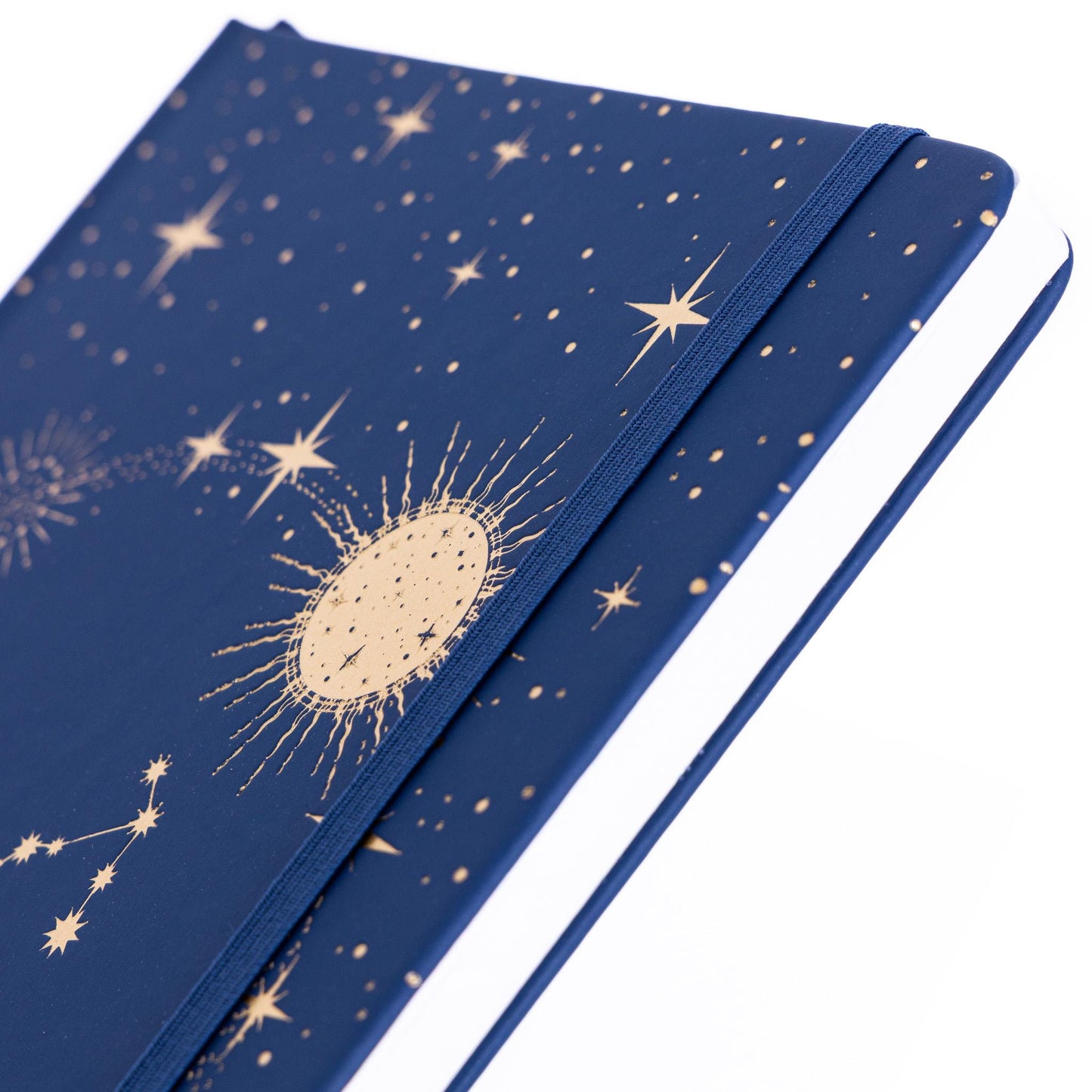 Zodiac Notebook: A5 Lined Journal with Gold Foil Cover