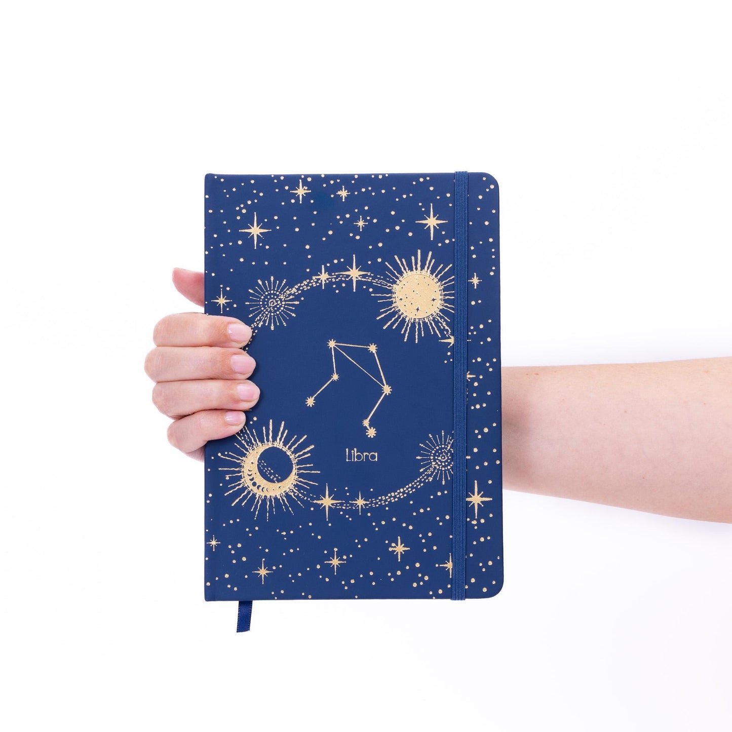 Libra Zodiac Notebook: A5 Gold Foil Journal, Lined Pages