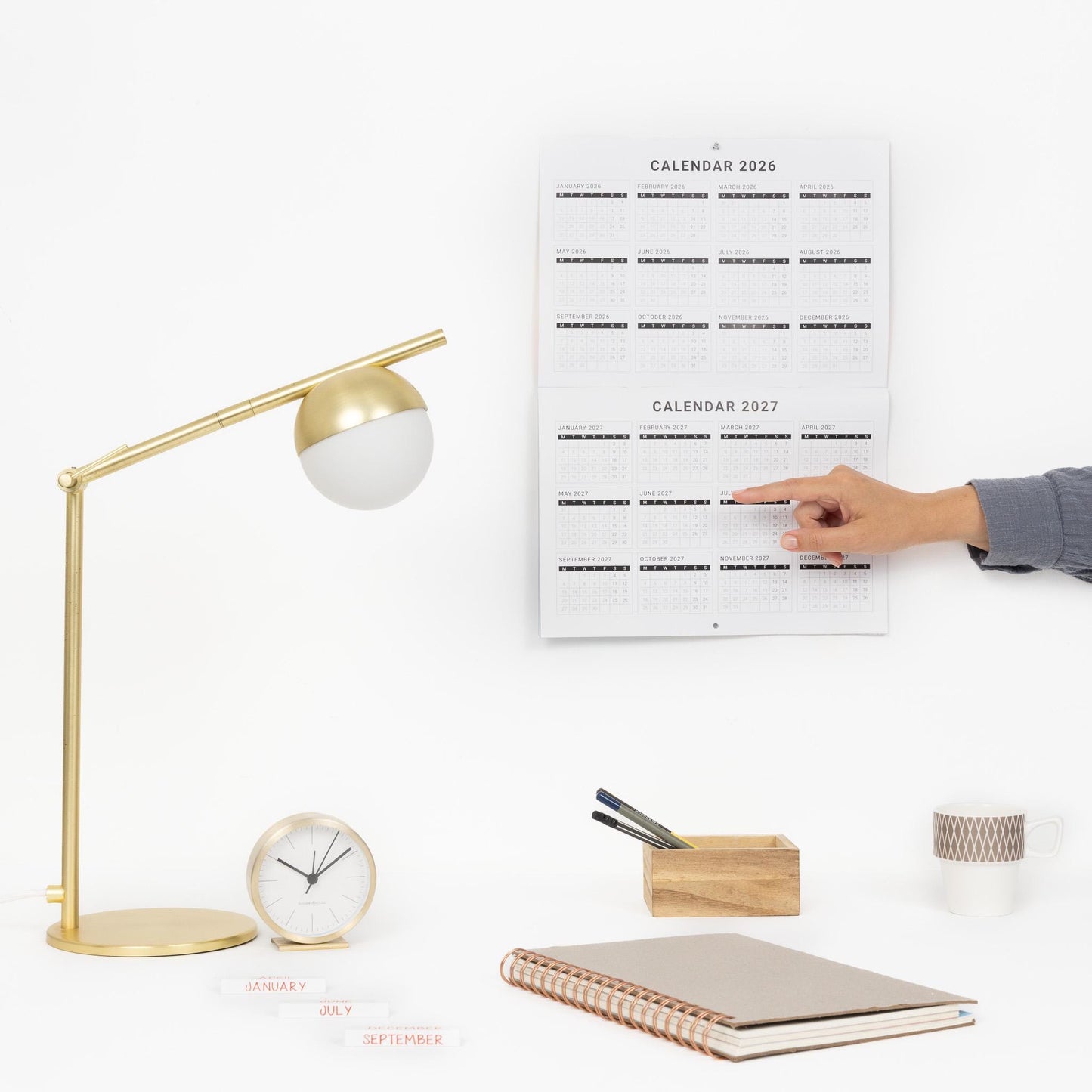 2026 Space Planets Calendar Wall Monthly Planner Family Home Organiser