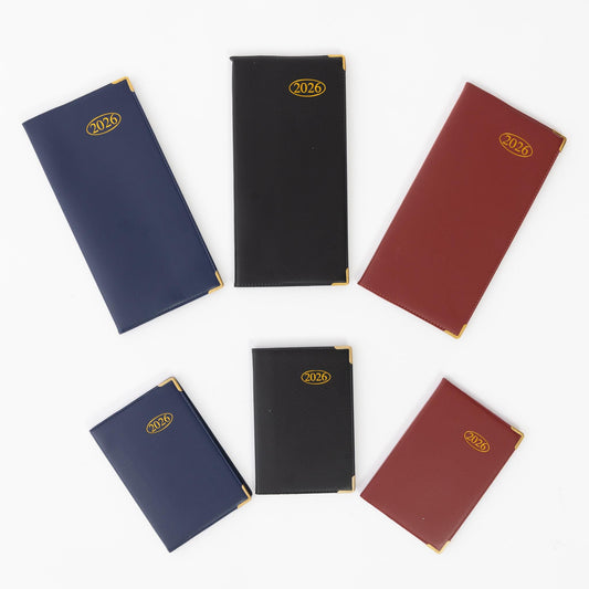 2026 Diary Pocket Small or Slim Line Week to View Softcover PVC Cover Diary