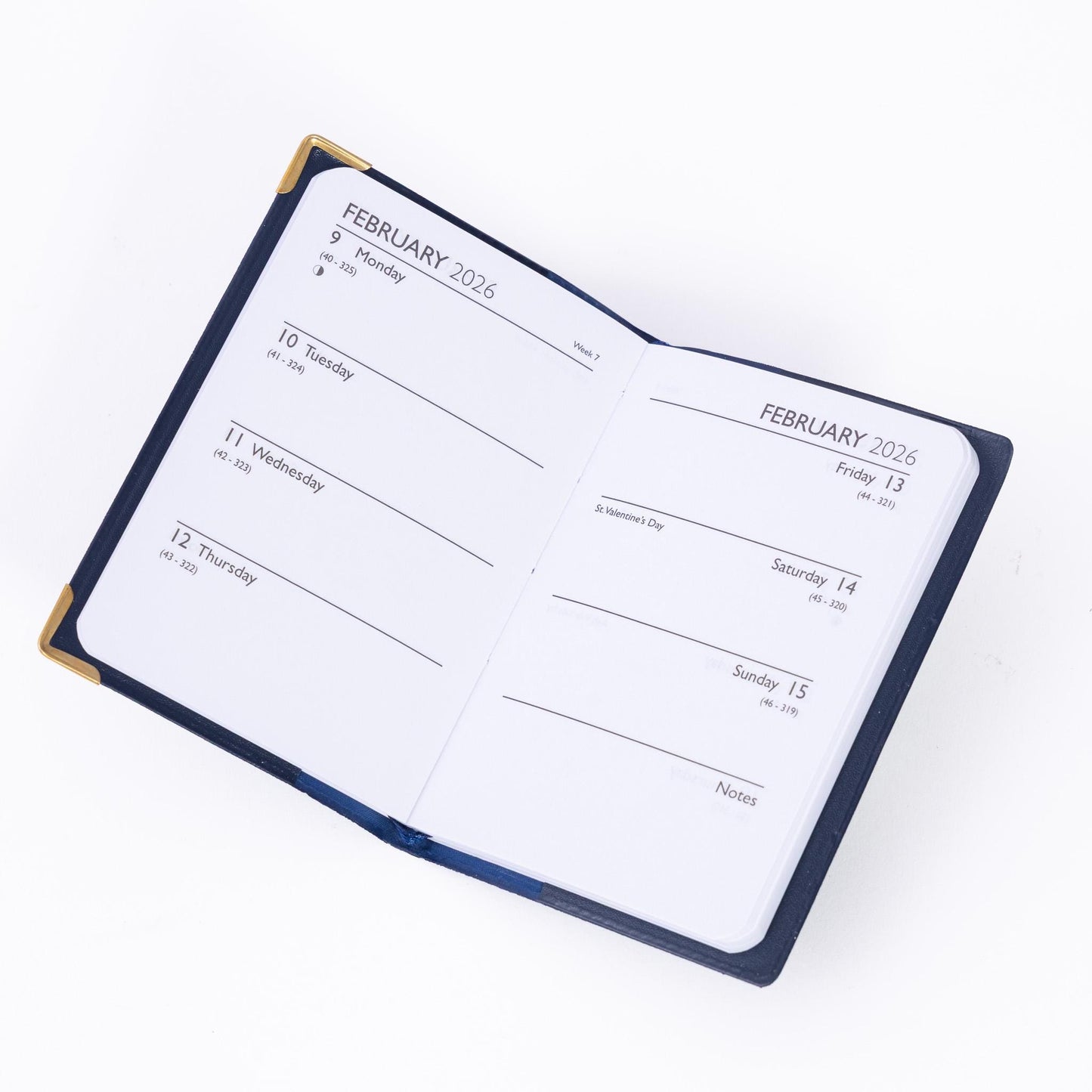 2026 Diary Pocket Small or Slim Line Week to View Softcover PVC Cover Diary