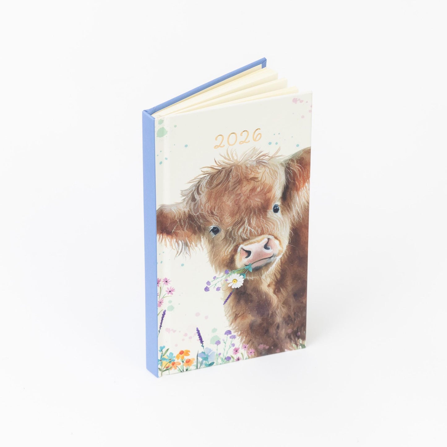 2026 Diary & Pen Slim Size Week to View Diaries Full Year Planner Gift Set Boxed cow