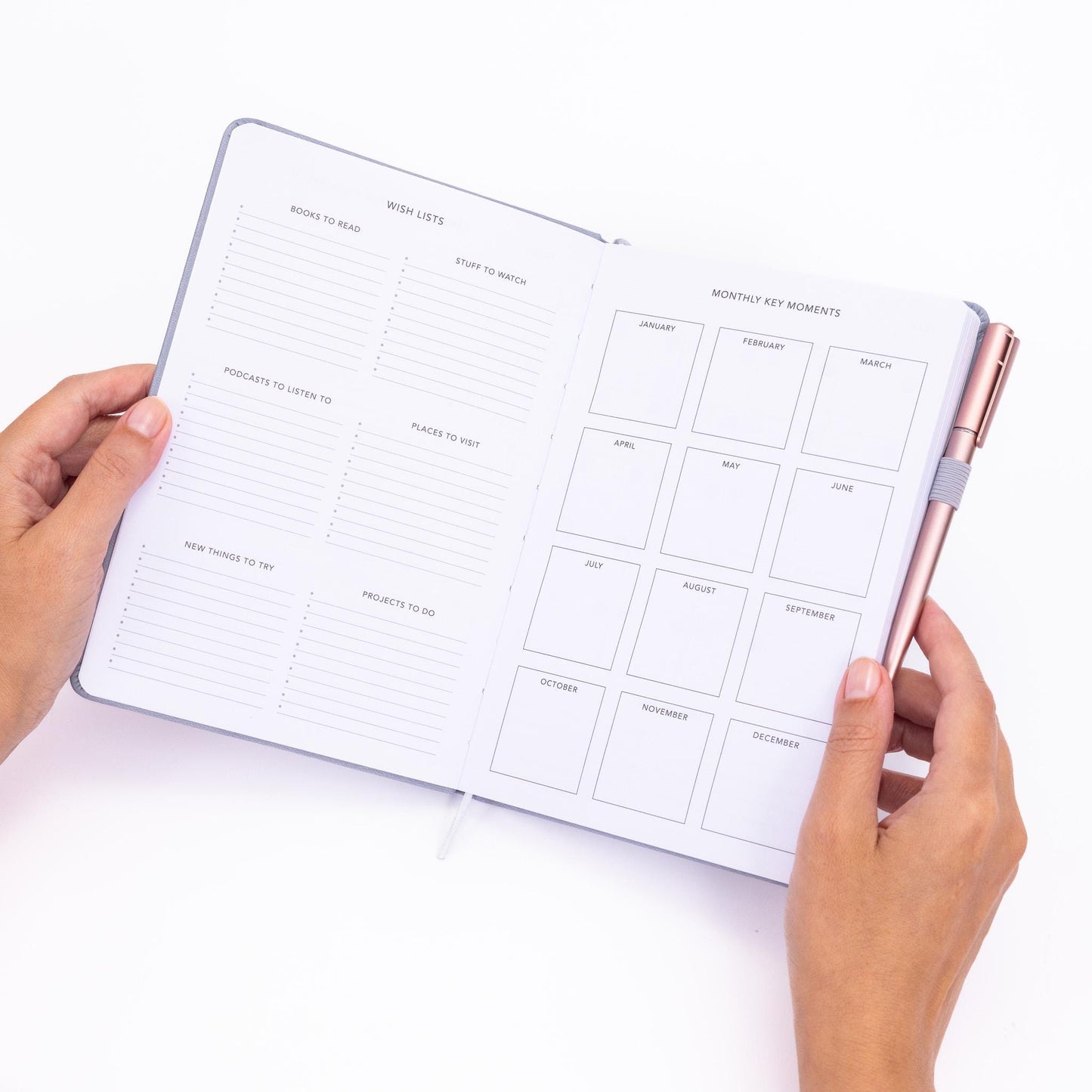 Gratitude Journal Notepad Daily Mindfulness A5 Hardback Notebook Quote Diary