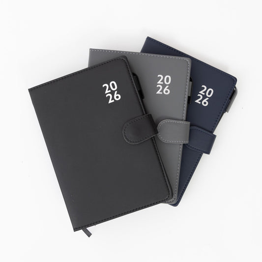 2026 A5 & A6 Week to View Diary Organiser with Pen A-Z Address Index Book