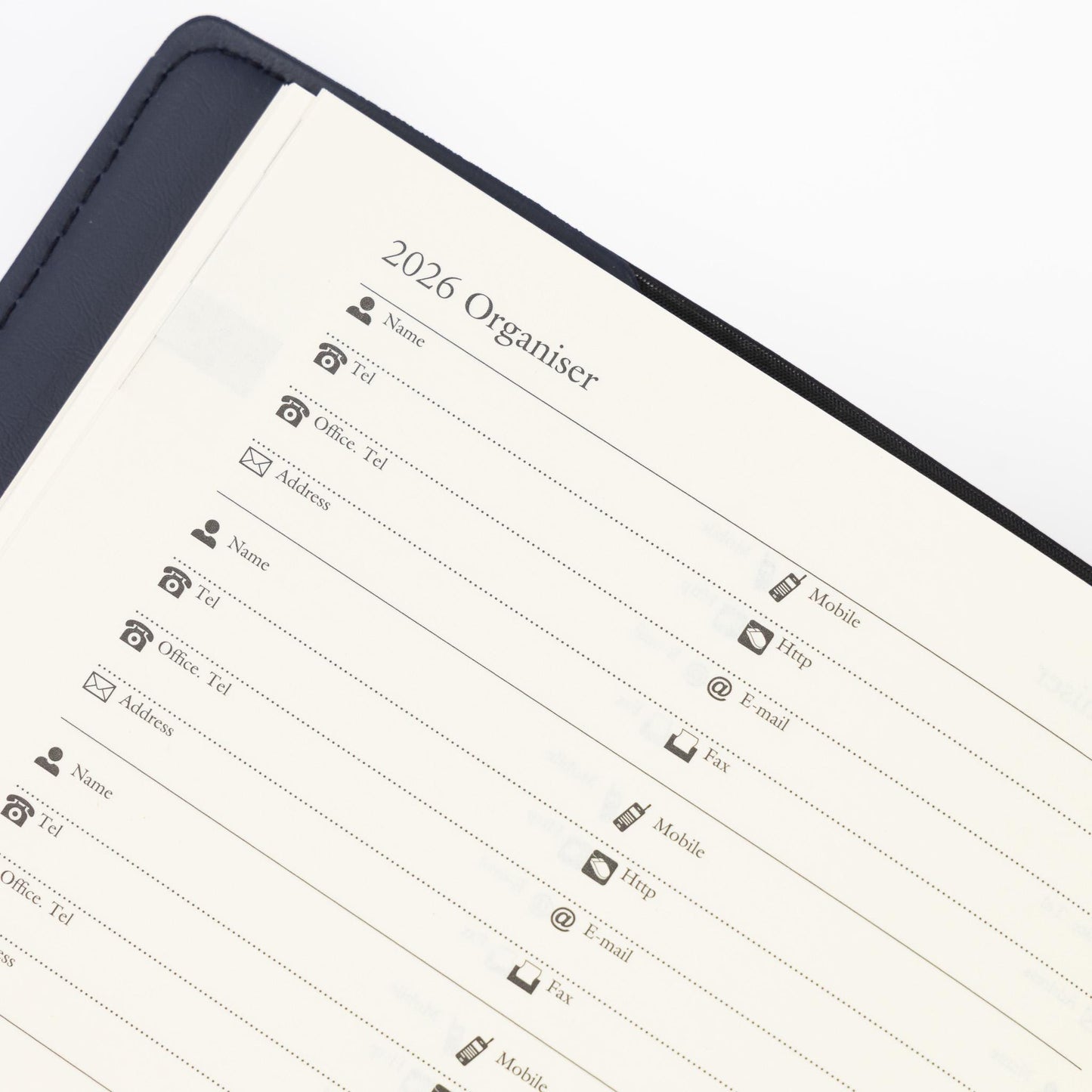 2026 A5 & A6 Week to View Diary Organiser with Pen A-Z Address Index Book