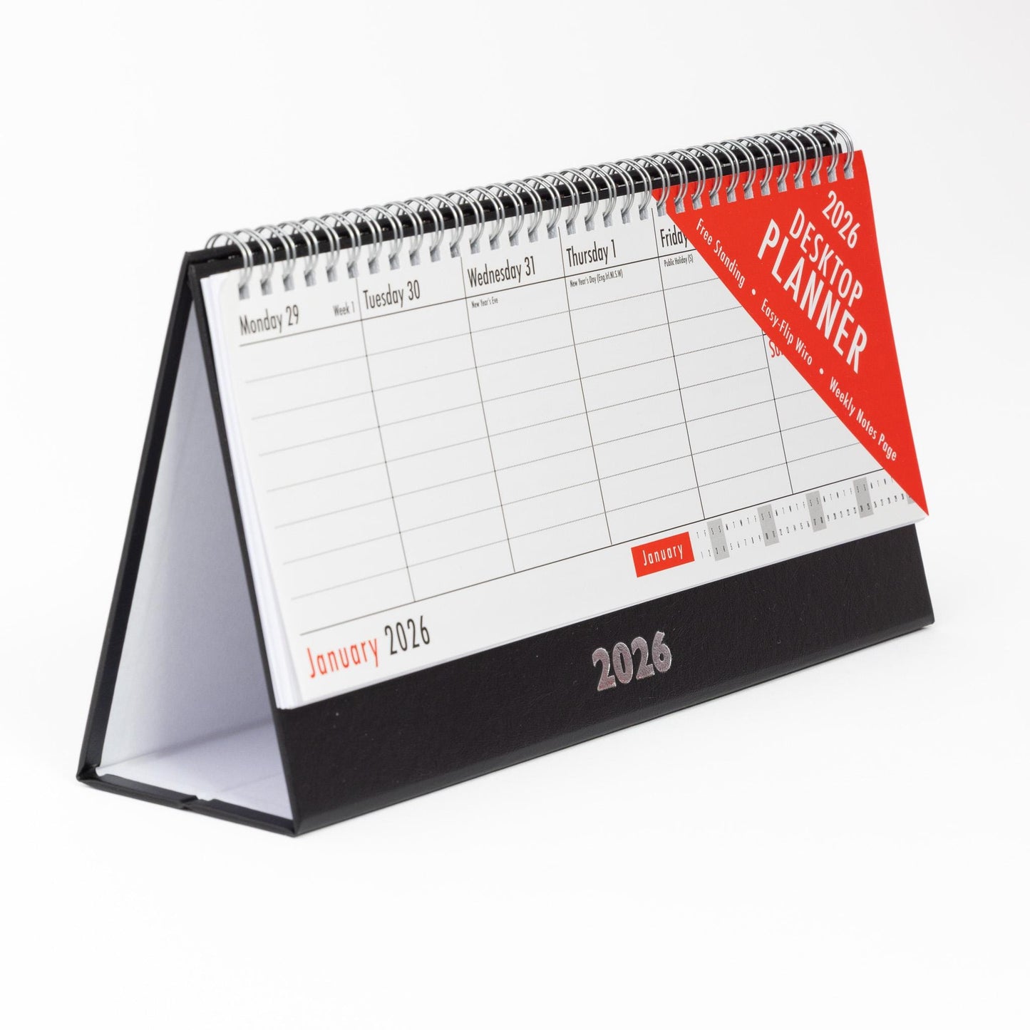 2026 Week To View Stand Up Desk Office Top Calendar Planner
